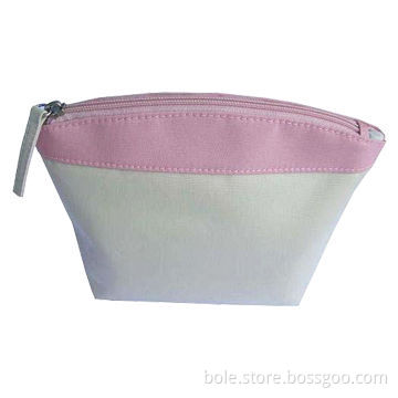 Fabric Cosmetic Bag with Nylon Zipper Closure, Used for Promotional Gift Bag